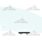 LH FRONT DOOR GLASS GREEN W/FITT SEKUIRT